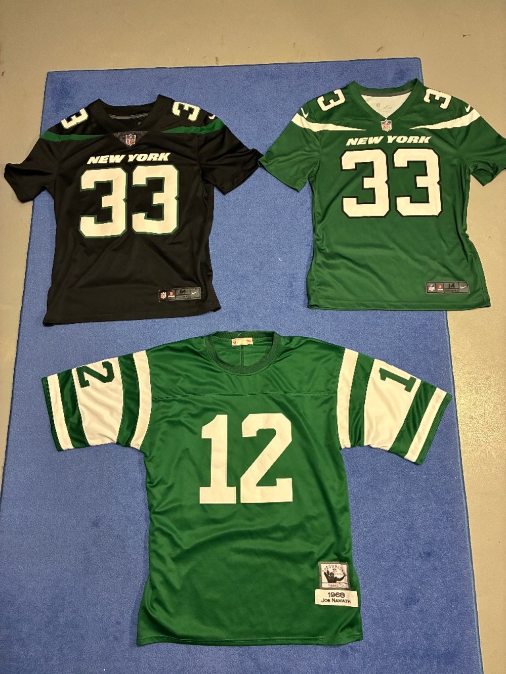 3 New York Jets Jerseys